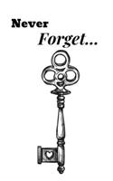Never Forget Password Logbook and Password Organizer With Minimal Design: Help keep your secrets.