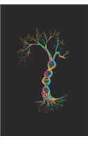 Striking color DNA tree Notebook: Notebook / 6x9 Zoll / 120 ruled Pages