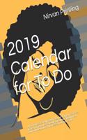 Afro Black Orange Woman: 2019 Calendar 365 Days Daily, Weekly and Monthly Planner, Academic Planner, Personal Organizer for Men, Women, Teachers and Student 7.5 X 9.25 with Note Pages
