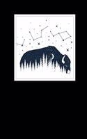 Notebook: Blank Notebook with Buffalo and Forest Double Exposure Design, Make it Your Journal, Diary, Sketchbook or School Notebook, 8.5" x 11", 150 Blank Pag(Double Exposure)