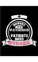 Nurses Need Patience Patients Need Nurses