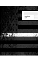 Thin White Line Composition Notebook: Thin White Line Composition Book, EMS Notebook, EMT Journal, Thin White Line Notebook, 7.44 X 9.69 5 X 5 Graph Paper with 120 Pages