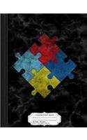 Vintage Autism Awareness Composition Notebook: College Ruled 93/4 X 71/2 100 Sheets 200 Pages for Writing