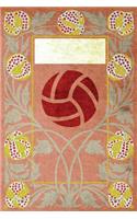 Monogram Volleyball Notebook: Blank Journal Diary Log(68 Monogram Nouveauthree 150 Lined)