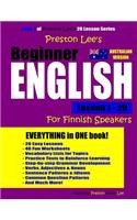 Preston Lee's Beginner English Lesson 1 - 20 for Finnish Speakers (Australian)