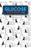 Glucose Monitoring Log: Blood Glucose Levels Log Sheet, Diabetes Glucose Monitor, Blood Sugar Log, Glucose Log, Cute Paris & Music Cover