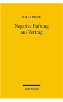 Negative Haftung aus Vertrag