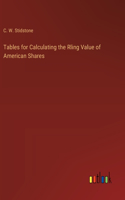 Tables for Calculating the Rling Value of American Shares