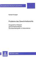 Probleme Des Gewohnheitsrechts: Dargestellt Am Beispiel Gewohnheitsrechtlicher Grundrechtseingriffe Im Strafverfahren(1348 Europaeische Hochschulschriften Recht)