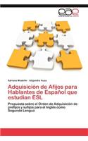 Adquisición de Afijos para Hablantes de Español que estudian ESL