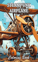 Steampunk Airplane Coloring Book