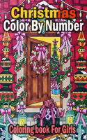 Christmas Color By Number Coloring book For Girls