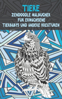 Zendoodle Malbücher für Erwachsene - Tierbabys und andere Kreaturen - Tiere