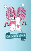 Cat Coloring Book: The Big Valentine's Day Coloring Book for kids ages 4-8, Valentine's Day Activity Book for Kids Ages 4-8, Happy Space Cat coloring book