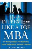 How to Interview Like a Top MBA