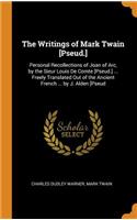 The Writings of Mark Twain [Pseud.]