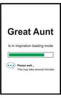 Great Aunt is in Inspiration Loading Mode