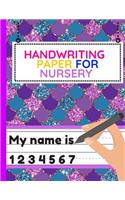 Handwriting Paper for Nursery