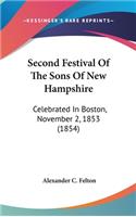 Second Festival Of The Sons Of New Hampshire