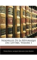 Nouvelles De La République Des Lettres, Volume 1