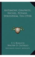 Antimony, Graphite, Nickel, Potash, Strontium, Tin (1918)