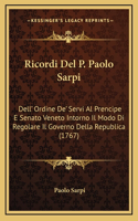 Ricordi Del P. Paolo Sarpi