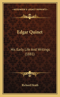 Edgar Quinet: His Early Life And Writings (1881)(English)