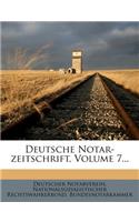 Deutsche Notar-Zeitschrift, Siebter Jahrgang, 1807