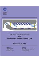 ITC Field Test Memorandum for Independence National Historical Park