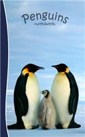 Penguins Notebook: Gifts / Presents ( Emperor Penguins Ruled Notebook )