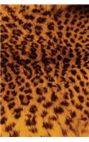 Leopard Print: JOURNAL LOG DOODLE SKETCH DRAWING NOTE BOOK NO LINES UNRULED 6" x 9" 186 PAGES