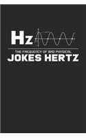The frequency of bad physical jokes hertz