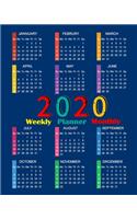 2020 Planner Weekly Monthly