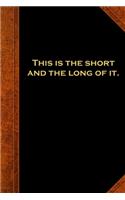 2020 Daily Planner Shakespeare Quote Short Long Of It 388 Pages: 2020 Planners Calendars Organizers Datebooks Appointment Books Agendas