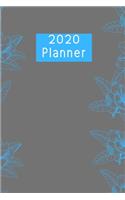 2020 Monthly Planner - Floral design, 6x9