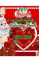 Merry Christmas Color by Numbers Coloring Book for Kids