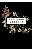 Pink Gold Password Logbook