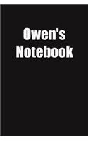 Owen's Notebook: 6x9 Lined Notebook, Gift For a Friend or a Colleague (Gift For Someone You Love)