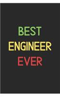 Best Engineer Ever: Lined Journal, 120 Pages, 6 x 9, Funny Engineer Notebook Gift Idea, Black Matte Finish (Best Engineer Ever Journal)