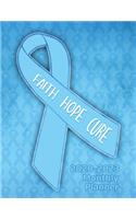 Prostate Cancer Awareness Ribbon Faith Hope Cure 2020-2023 Four Year Monthly Planner: Calendar, Notebook and More!