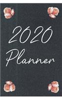 2020 Planner: Monthly Daily And Weekly Planner For The Busy Woman Stay Organized Meal Plan To Do List Floral Chalkboard