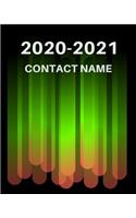 Contact Name 2020-2021: Address Log and Phone Notebook to Record Contact Names, ... and Emails for organization and Information Record important names, their own numbers, e