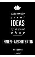 Notizbuch für Innen-Architekten / Innen-Architekt / Innen-Architektin
