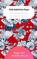 Cute Japan Theme Wide Ruled Line Paper