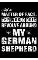 The World Does Revolve Around My German Shepherd