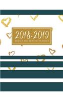 2018 - 2019 Weekly and Monthly Planner
