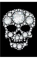 Diamond Skull: College Ruled Notebook