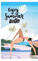 Enjoy Summer Yoga: Namaste, Blank Lined Journal Gift for Yoga Lovers