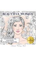 Intricate Coloring Book (Beautiful Women): An adult coloring (colouring) book with 35 coloring pages: Beautiful Women (Adult colouring (coloring) books)(4 Intricate Coloring Book)