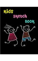 Kids Sketch Book: 8"x10" a Cute Book of Writing, Drawing, Doodling or Sketching Journal for Kids 100 Pages (Volume 4)